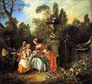 Lady and Gentleman with two Girls and a Servant